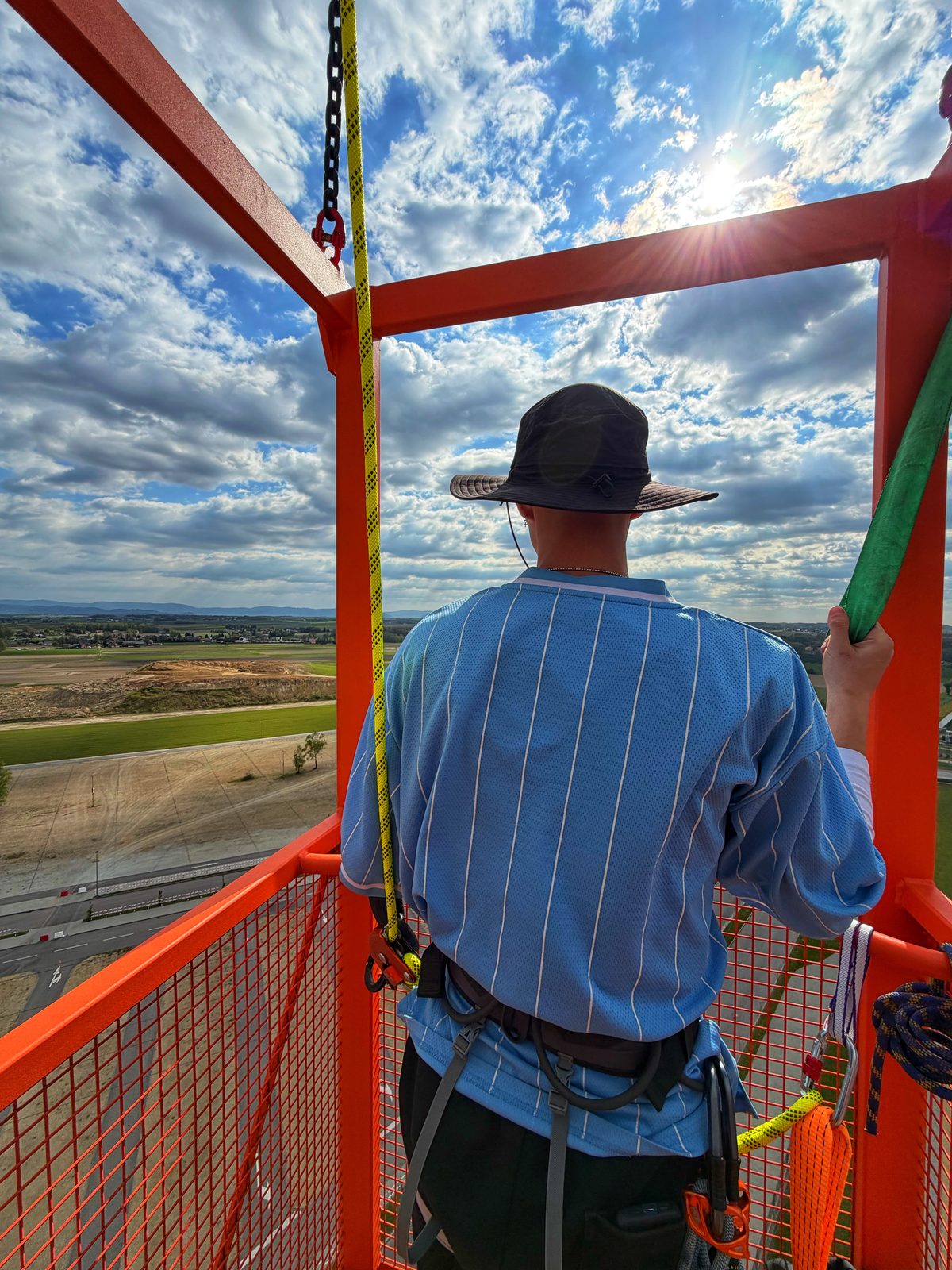 Bungee z nagraniem GoPro